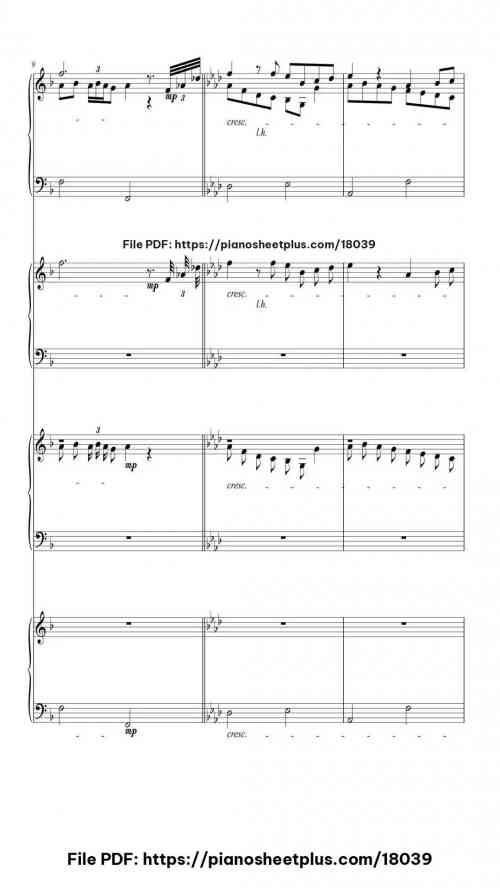 Final Fantasy II Town by Nobuo Uematsu Level Intermediate 9 Final Fantasy II Town piano sheet music free pdf