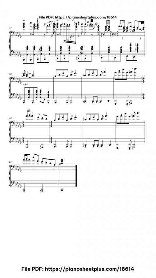 Five Nights at Freddy's 2 Song by The Living Tombstone Level Advanced 10 Five Nights at Freddy's 2 Song piano sheet music free pdf