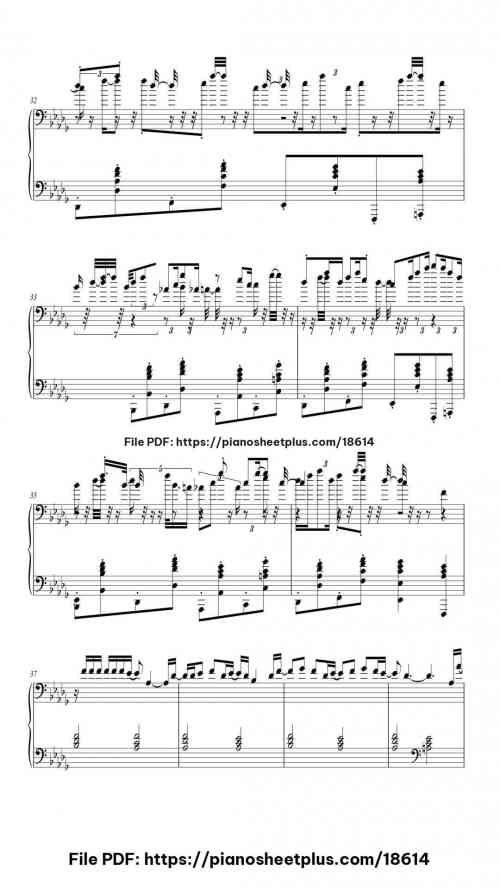 Five Nights at Freddy's 2 Song by The Living Tombstone Level Advanced 8 Five Nights at Freddy's 2 Song piano sheet music free pdf