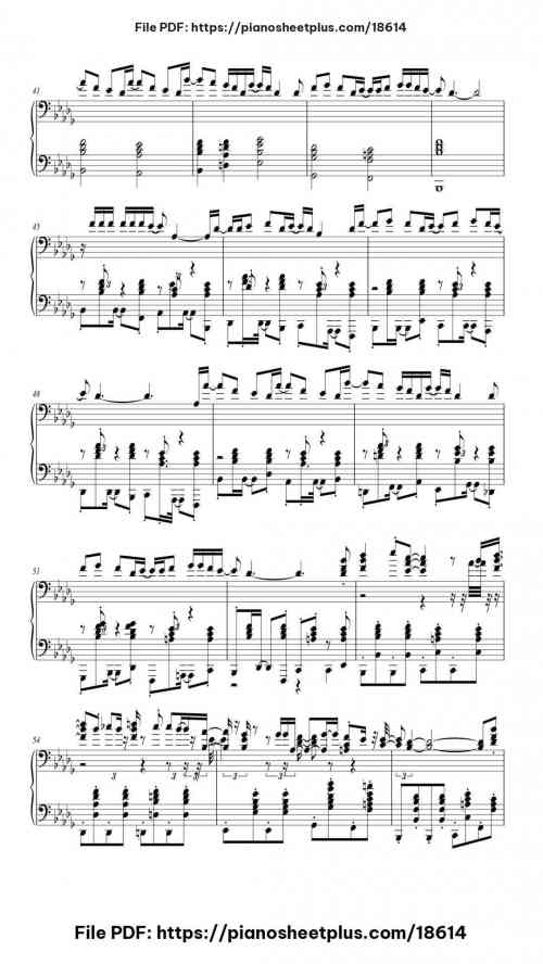 Five Nights at Freddy's 2 Song by The Living Tombstone Level Advanced 9 Five Nights at Freddy's 2 Song piano sheet music free pdf
