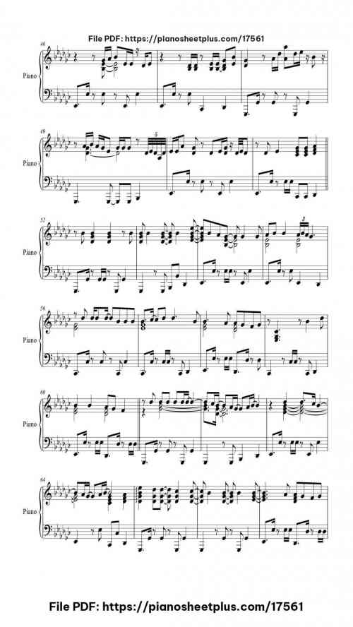 Girls Just Want to Have Fun by Cyndi Lauper Level Mid-Advanced 7 Girls Just Want to Have Fun piano sheet music free pdf