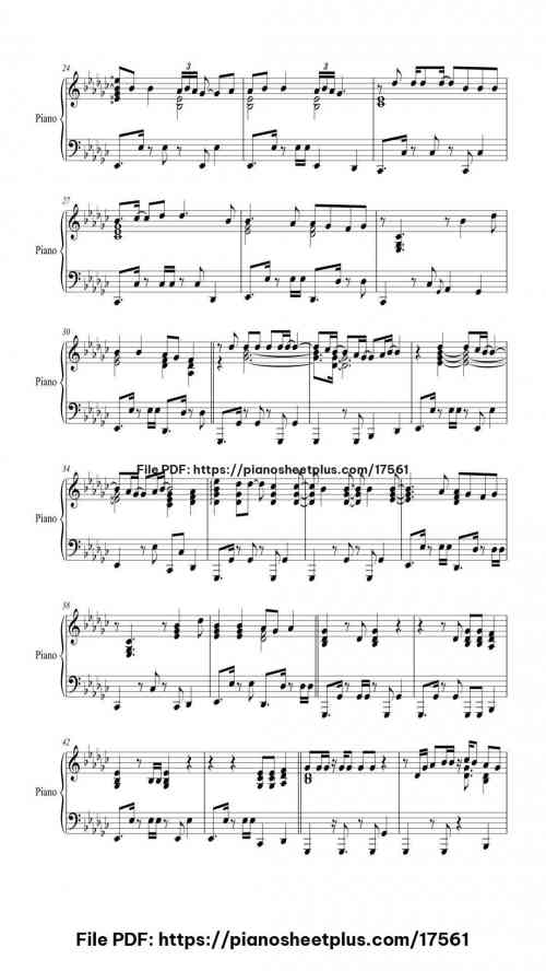 Girls Just Want to Have Fun by Cyndi Lauper Level Mid-Advanced 6 Girls Just Want to Have Fun piano sheet music free pdf