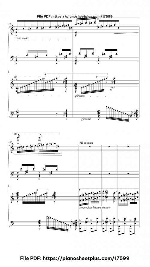 Hungarian Rhapsody No. 10 - Preludio by Franz Liszt Level Advanced 41 Hungarian Rhapsody No. 10 - Preludio piano sheet music free pdf