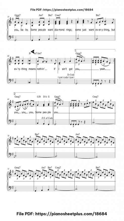 If I Ain't Got You by Alicia Keys Level Intermediate 7 If I Ain't Got You piano sheet music free pdf