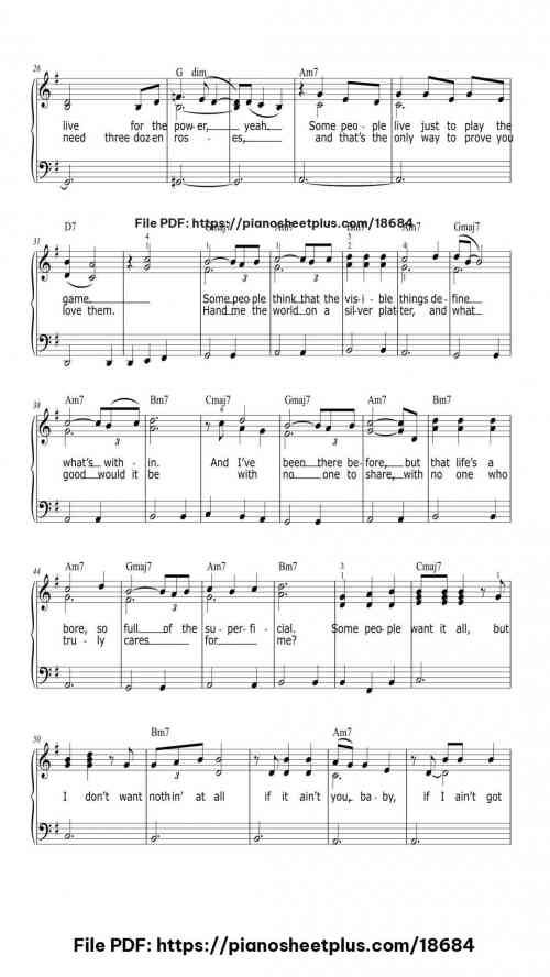 If I Ain't Got You by Alicia Keys Level Intermediate 6 If I Ain't Got You piano sheet music free pdf