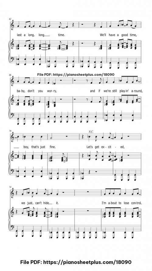 I'm So Excited by The Pointer Sisters Level Intermediate 11 I'm So Excited piano sheet music free pdf