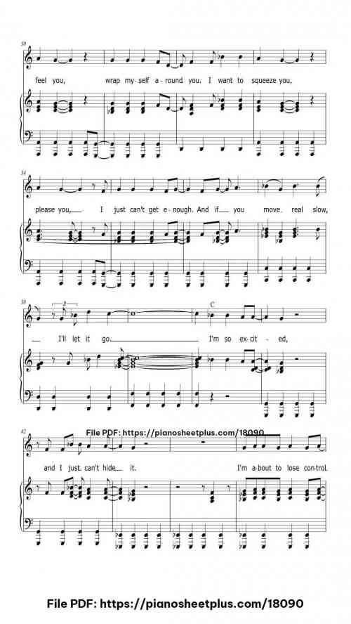 I'm So Excited by The Pointer Sisters Level Intermediate 9 I'm So Excited piano sheet music free pdf