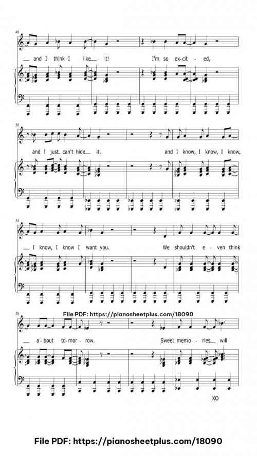 I'm So Excited by The Pointer Sisters Level Intermediate 10 I'm So Excited piano sheet music free pdf