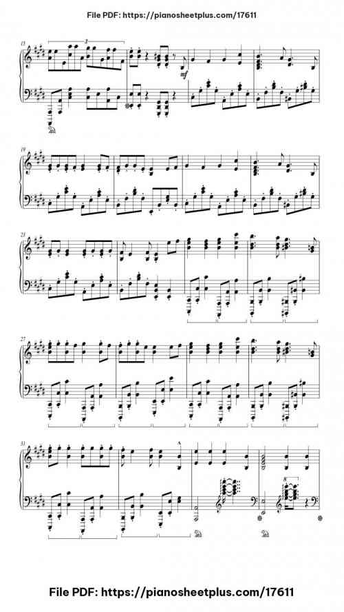 Inferno by Mrs. GREEN APPLE Level Advanced 13 Inferno piano sheet music free pdf