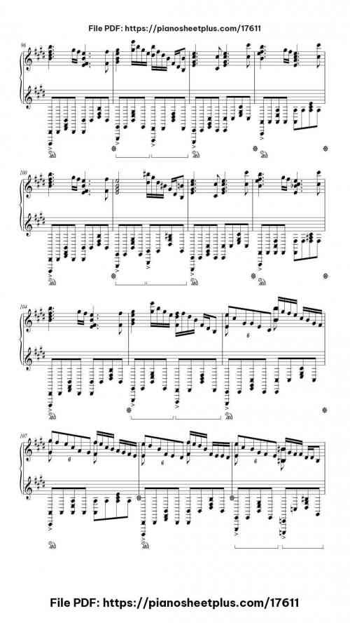Inferno by Mrs. GREEN APPLE Level Advanced 18 Inferno piano sheet music free pdf