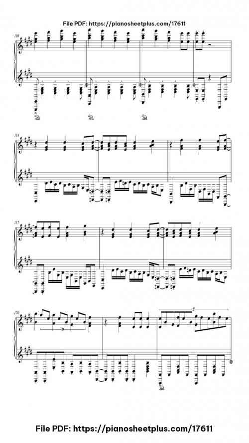 Inferno by Mrs. GREEN APPLE Level Advanced 19 Inferno piano sheet music free pdf