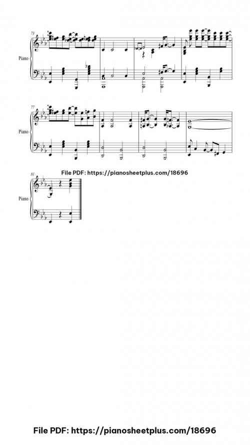 Joe Turner Blues by W. C. Handy Level Mid-Advanced 8 Joe Turner Blues piano sheet music free pdf