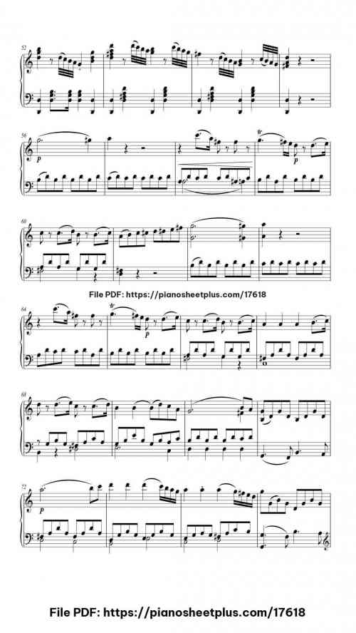 Jupiter by Wolfgang Amadeus Mozart Level Mid-Advanced 9 Jupiter piano sheet music free pdf