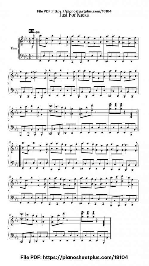 Just For Kicks (Super Mario Party) by Mike Sarne Level Beginner 2 Just For Kicks (Super Mario Party) piano sheet music free pdf