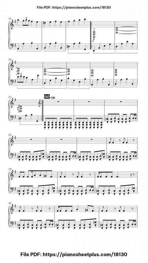 Master of Puppets by Metallica Level Mid-Advanced 23 Master of Puppets piano sheet music free pdf