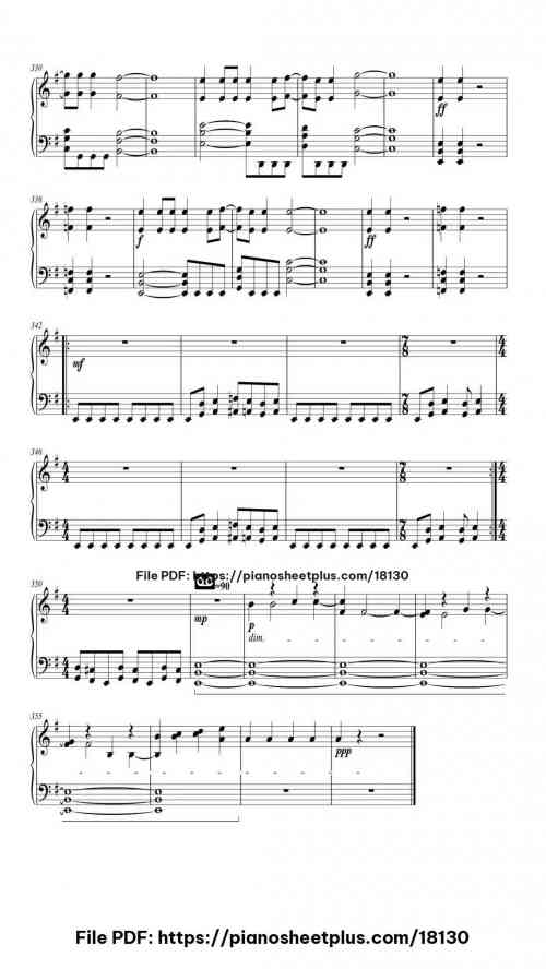 Master of Puppets by Metallica Level Mid-Advanced 28 Master of Puppets piano sheet music free pdf