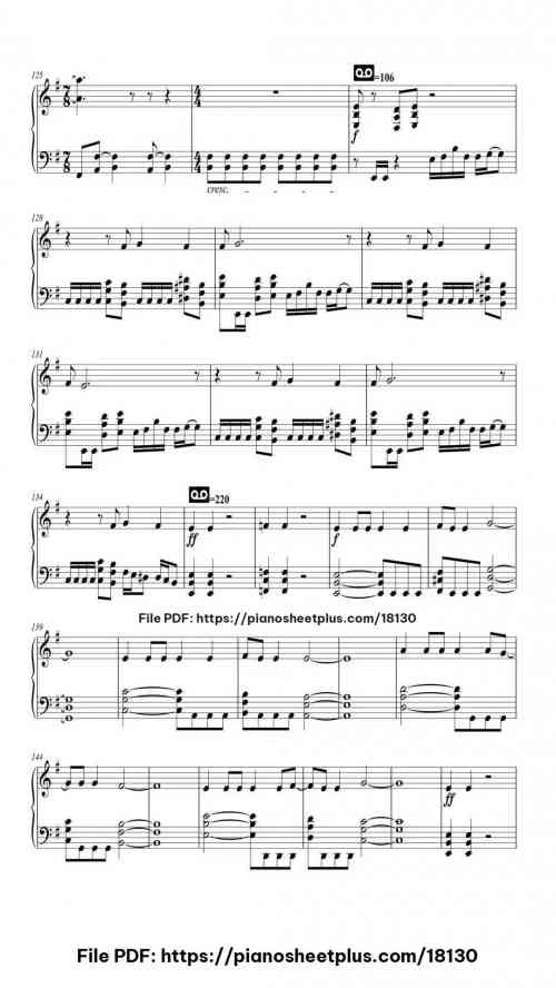 Master of Puppets by Metallica Level Mid-Advanced 20 Master of Puppets piano sheet music free pdf