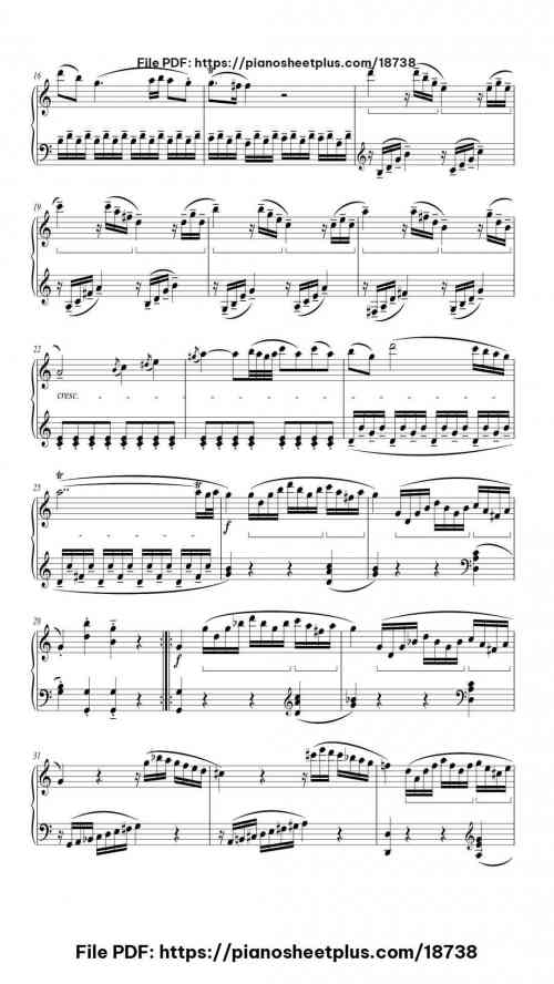 Mozart Sonata No. 16 in C Major Mvt I Allegro by Wolfgang Amadeus Mozart Level Intermediate 7 Mozart Sonata No. 16 in C Major Mvt I Allegro piano sheet music free pdf
