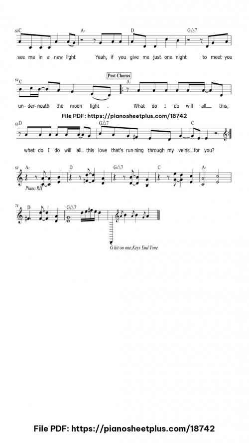 New Light by John Mayer Level Beginner 6 New Light piano sheet music free pdf