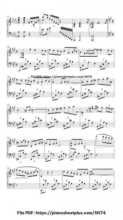 Nocturne No. 2 in F#m, Op. 48 by Frédéric Chopin Level Mid-Advanced 11 Nocturne No. 2 in F#m, Op. 48 piano sheet music free pdf