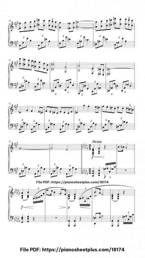 Nocturne No. 2 in F#m, Op. 48 by Frédéric Chopin Level Mid-Advanced 9 Nocturne No. 2 in F#m, Op. 48 piano sheet music free pdf