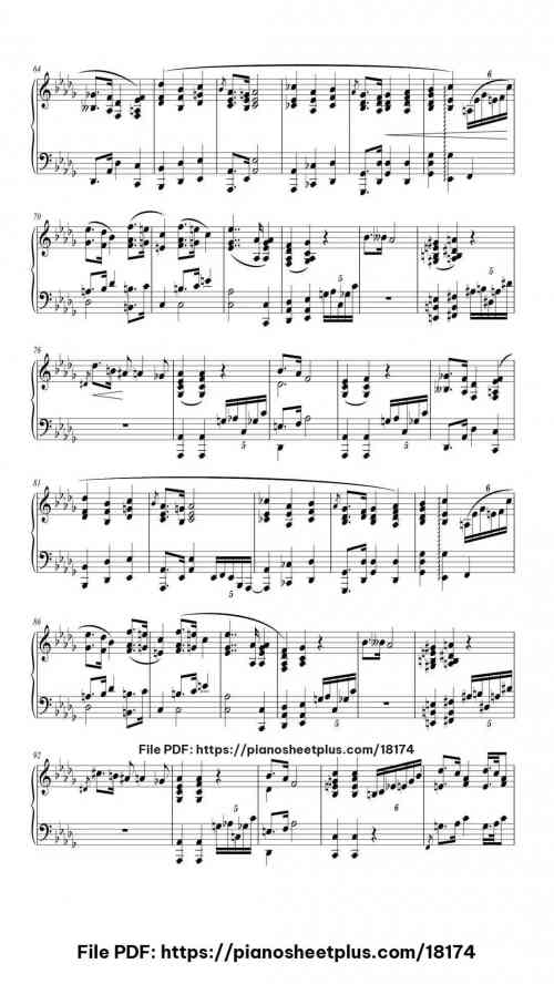 Nocturne No. 2 in F#m, Op. 48 by Frédéric Chopin Level Mid-Advanced 10 Nocturne No. 2 in F#m, Op. 48 piano sheet music free pdf