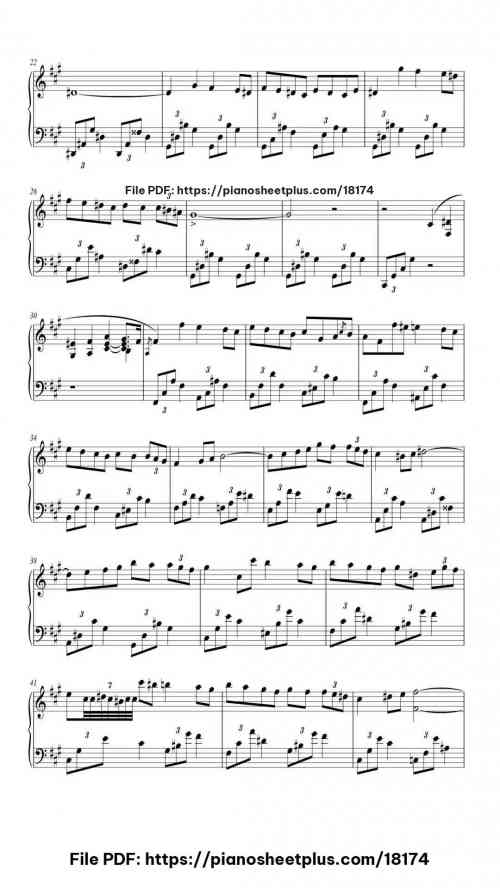 Nocturne No. 2 in F#m, Op. 48 by Frédéric Chopin Level Mid-Advanced 8 Nocturne No. 2 in F#m, Op. 48 piano sheet music free pdf