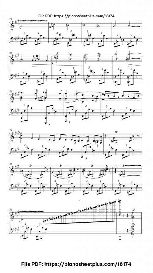 Nocturne No. 2 in F#m, Op. 48 by Frédéric Chopin Level Mid-Advanced 12 Nocturne No. 2 in F#m, Op. 48 piano sheet music free pdf