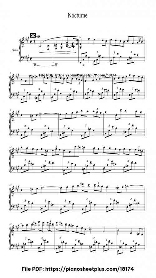 Nocturne No. 2 in F#m, Op. 48 by Frédéric Chopin Level Mid-Advanced 7 Nocturne No. 2 in F#m, Op. 48 piano sheet music free pdf