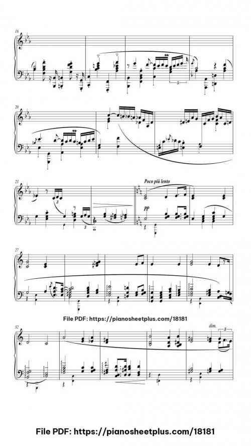 Nocturne Op. 48 No. 1 in C Minor by Chopin Level Professional 8 Nocturne Op. 48 No. 1 in C Minor piano sheet music free pdf
