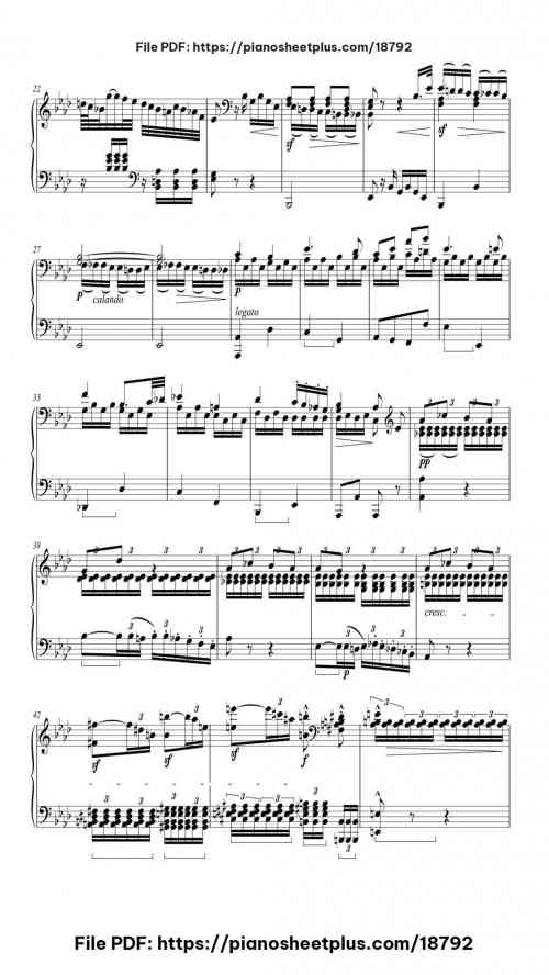 Piano Sonata No. 8 in C Minor, Op. 13 "Pathétique": II. Adagio cantabile by Ludwig van Beethoven Level Advanced 6 Piano Sonata No. 8 in C Minor, Op. 13 "Pathétique": II. Adagio cantabile piano sheet music free pdf