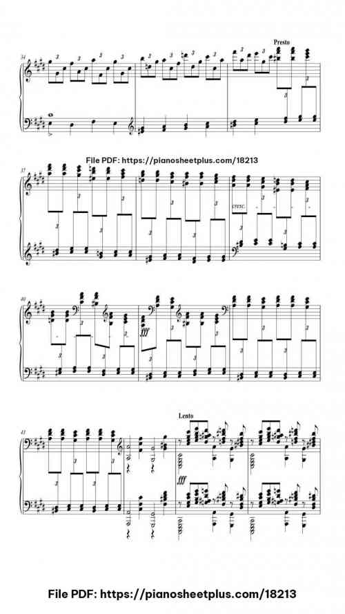 Prelude in C-Sharp Minor, Op. 3 No. 2 by Sergey Rachmaninoff Level Intermediate 7 Prelude in C-Sharp Minor, Op. 3 No. 2 piano sheet music free pdf