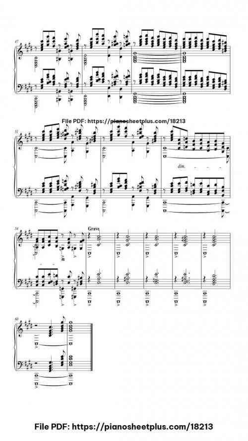 Prelude in C-Sharp Minor, Op. 3 No. 2 by Sergey Rachmaninoff Level Intermediate 8 Prelude in C-Sharp Minor, Op. 3 No. 2 piano sheet music free pdf