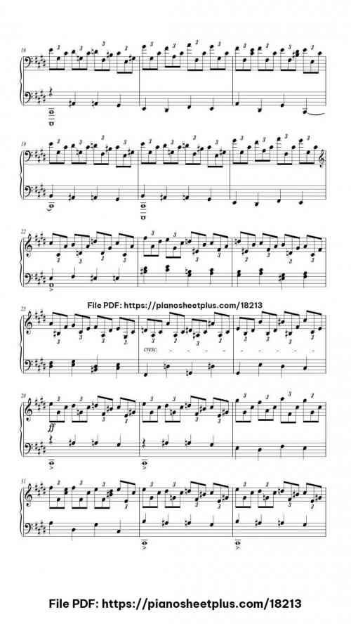 Prelude in C-Sharp Minor, Op. 3 No. 2 by Sergey Rachmaninoff Level Intermediate 6 Prelude in C-Sharp Minor, Op. 3 No. 2 piano sheet music free pdf