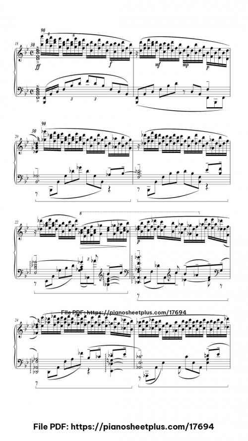 Prélude Op. 23 No. 2 in B-Flat Major by Sergei Rachmaninoff Level Professional 12 Prélude Op. 23 No. 2 in B-Flat Major piano sheet music free pdf
