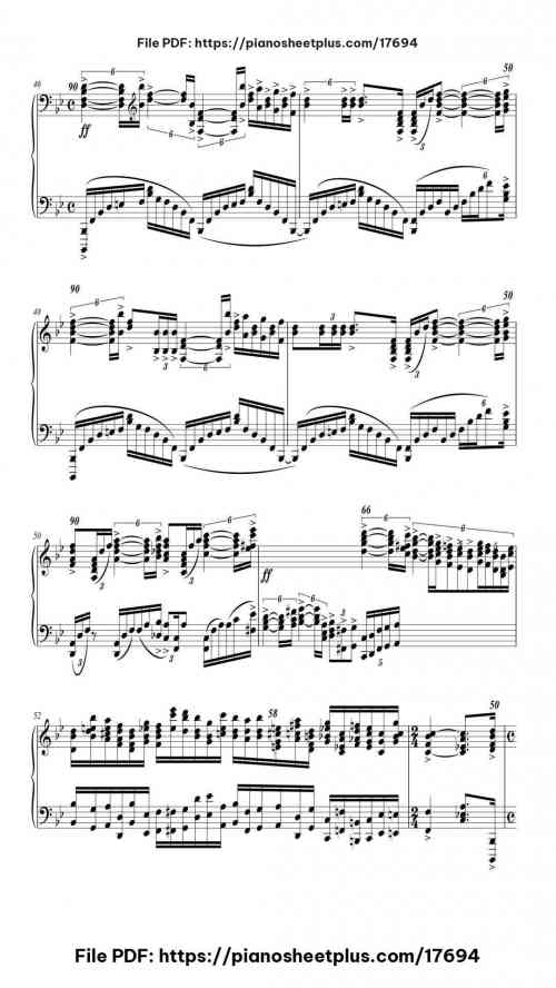 Prélude Op. 23 No. 2 in B-Flat Major by Sergei Rachmaninoff Level Professional 16 Prélude Op. 23 No. 2 in B-Flat Major piano sheet music free pdf