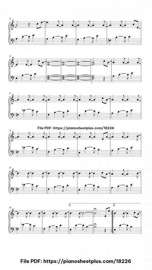 Remembering by Avishai Cohen Level Beginner 5 Remembering piano sheet music free pdf