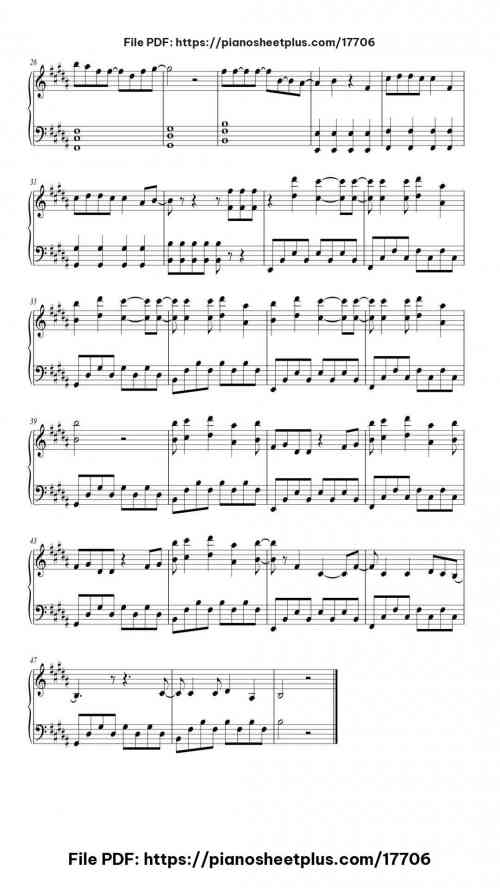 Rock with you by SEVENTEEN Level Beginner 4 Rock with you piano sheet music free pdf