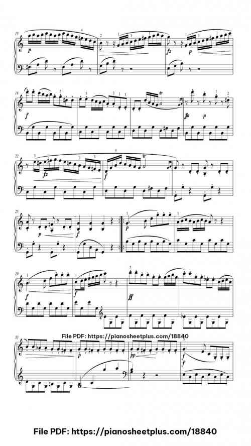 Sonatina No. 3 in C Major, Op. 36 by Muzio Clementi Level Intermediate 9 Sonatina No. 3 in C Major, Op. 36 piano sheet music free pdf