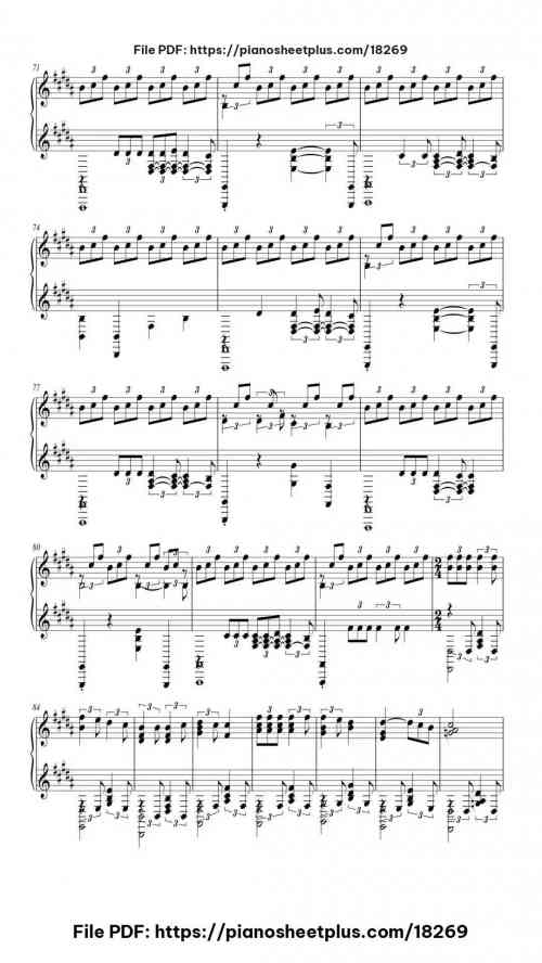 Sparkle (movie ver.) by Radwimps Level Mid-Advanced 20 Sparkle (movie ver.) piano sheet music free pdf