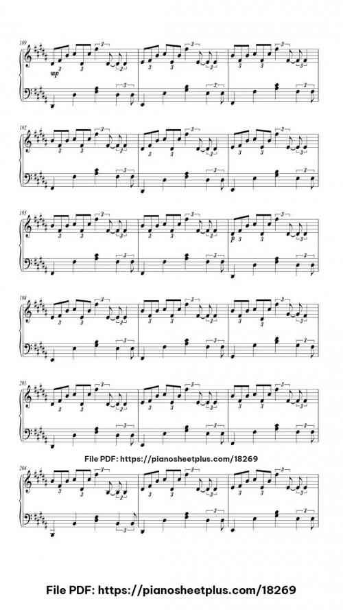 Sparkle (movie ver.) by Radwimps Level Mid-Advanced 25 Sparkle (movie ver.) piano sheet music free pdf