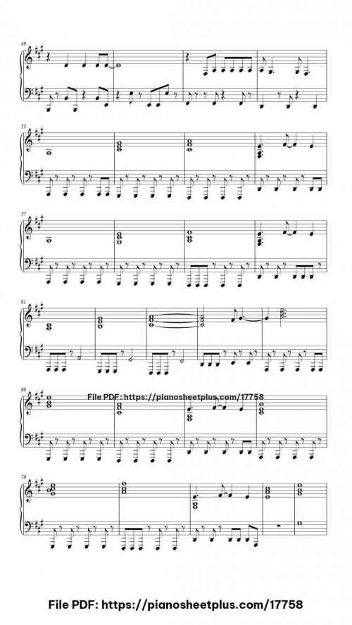 Take me away by a-ha Level Intermediate 7 Take me away piano sheet music free pdf