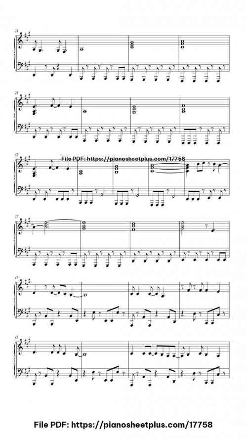 Take me away by a-ha Level Intermediate 6 Take me away piano sheet music free pdf