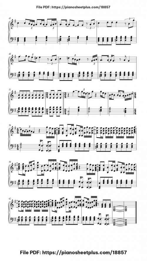 Take me to Church by Hozier Level Intermediate 6 Take me to Church piano sheet music free pdf