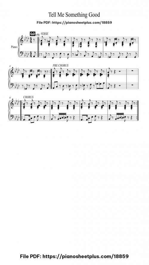 Tell Me Something Good by Stevie Wonder Level Intermediate 2 Tell Me Something Good piano sheet music free pdf