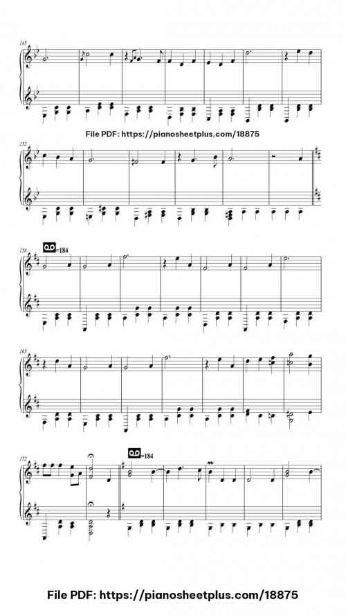 The Blue Danube in D Major by Johann Strauss II Level Mid-Advanced 20 The Blue Danube in D Major piano sheet music free pdf