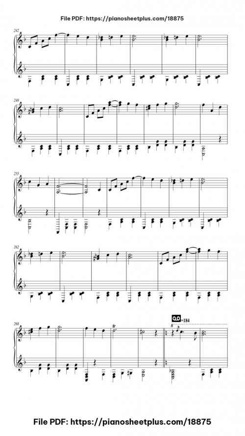 The Blue Danube in D Major by Johann Strauss II Level Mid-Advanced 23 The Blue Danube in D Major piano sheet music free pdf