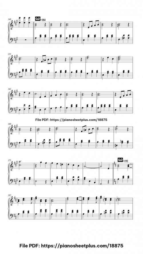 The Blue Danube in D Major by Johann Strauss II Level Mid-Advanced 26 The Blue Danube in D Major piano sheet music free pdf