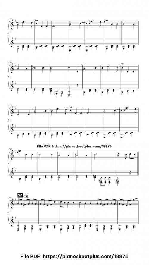 The Blue Danube in D Major by Johann Strauss II Level Mid-Advanced 21 The Blue Danube in D Major piano sheet music free pdf