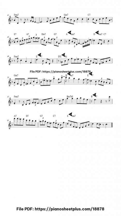 The Days Of Wine And Roses by Henry Mancini Level Beginner 4 The Days Of Wine And Roses piano sheet music free pdf